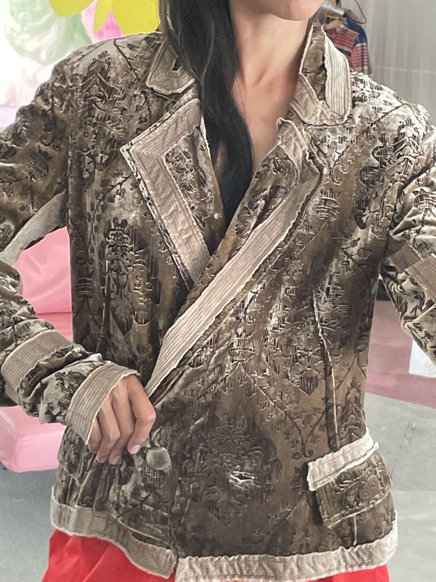 John Galliano Giacche: John Galliano Samt Jacke, Grösse DE38 – Usato da Zürich venduto da befe2000 1