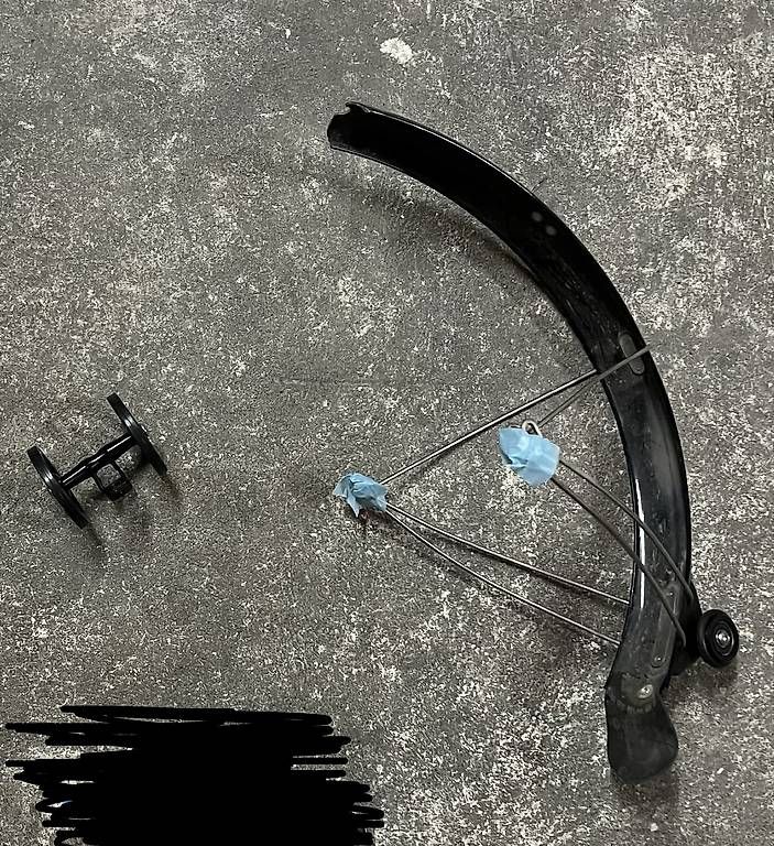 Brompton Ersatzteile: Brompton advanced rear mudguard Schutzblech hinten – Gebraucht aus Zürich von Kimbu_