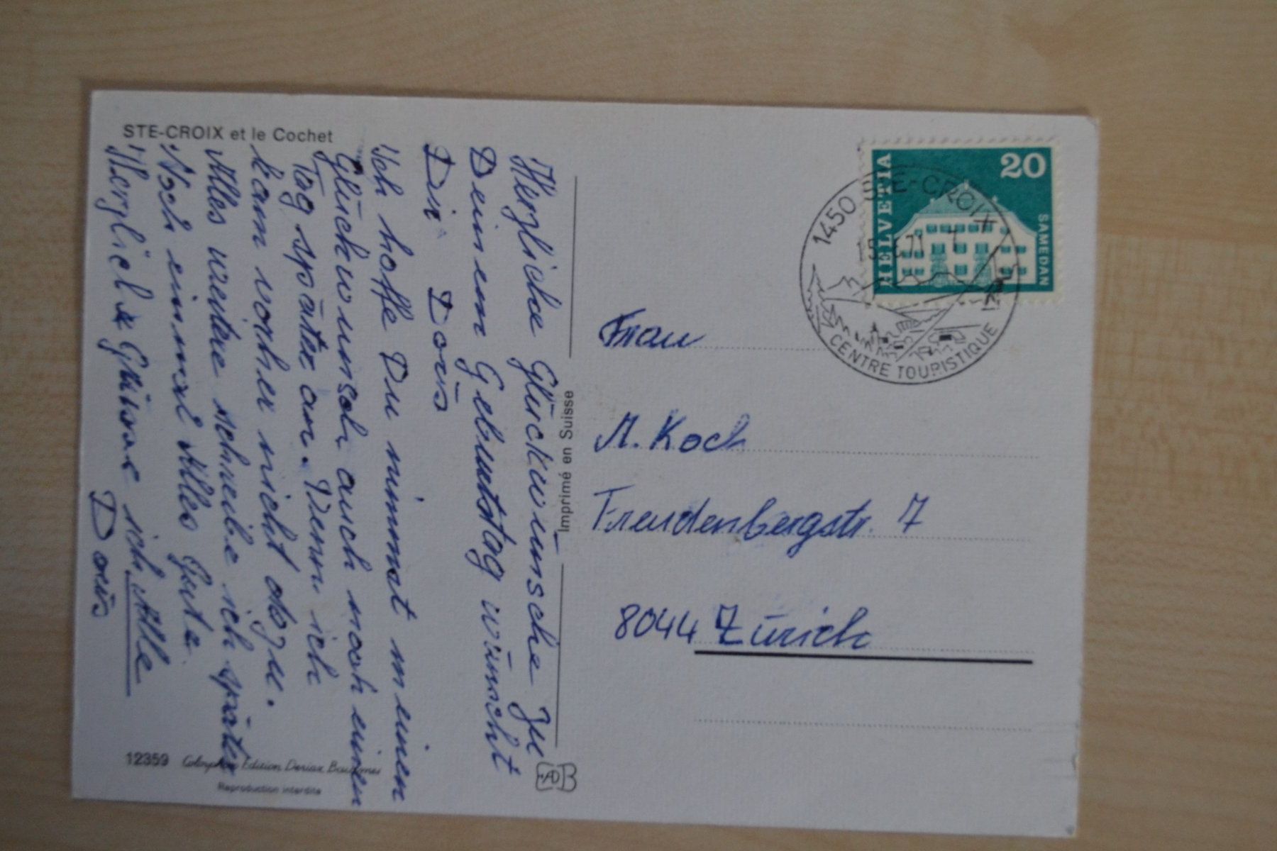 Cartoline postali: AK Saint - Croix et le Cochet VD – Usato da Beinwil am See venduto da kajak55 1