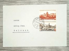 TR70 Enveloppe + Timbre Suisse 1943