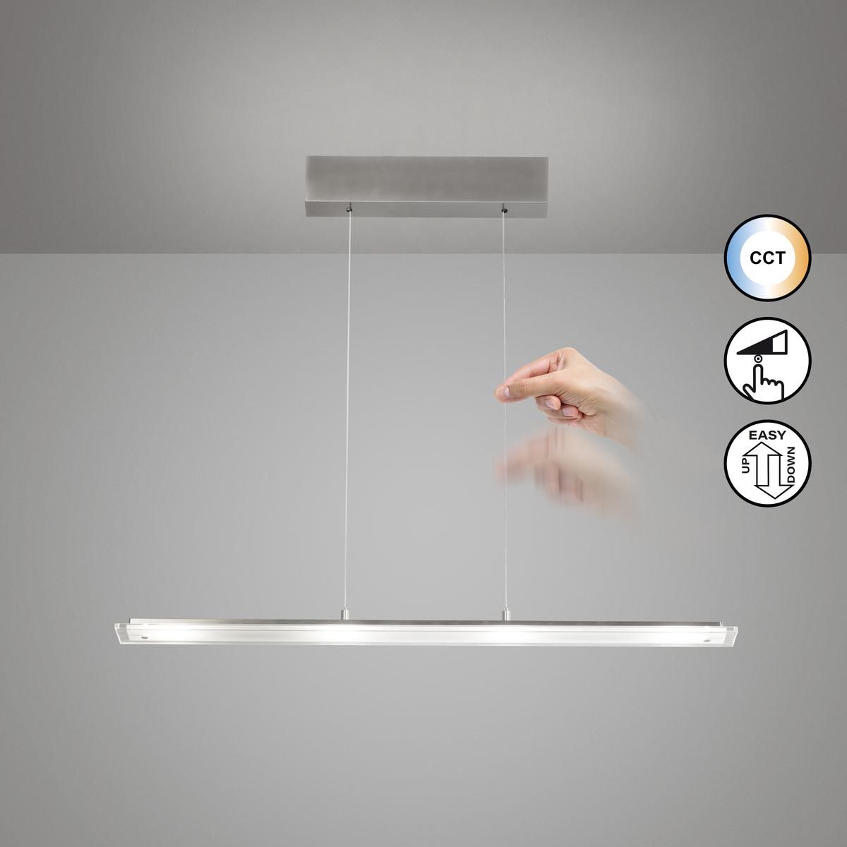 Lampadari & plafoniere: LED Pendelleuchte, CCT, 88 cm x 9 cm – Nuovo (secondo la descrizione) da Kreuzlingen venduto da Smart-Light