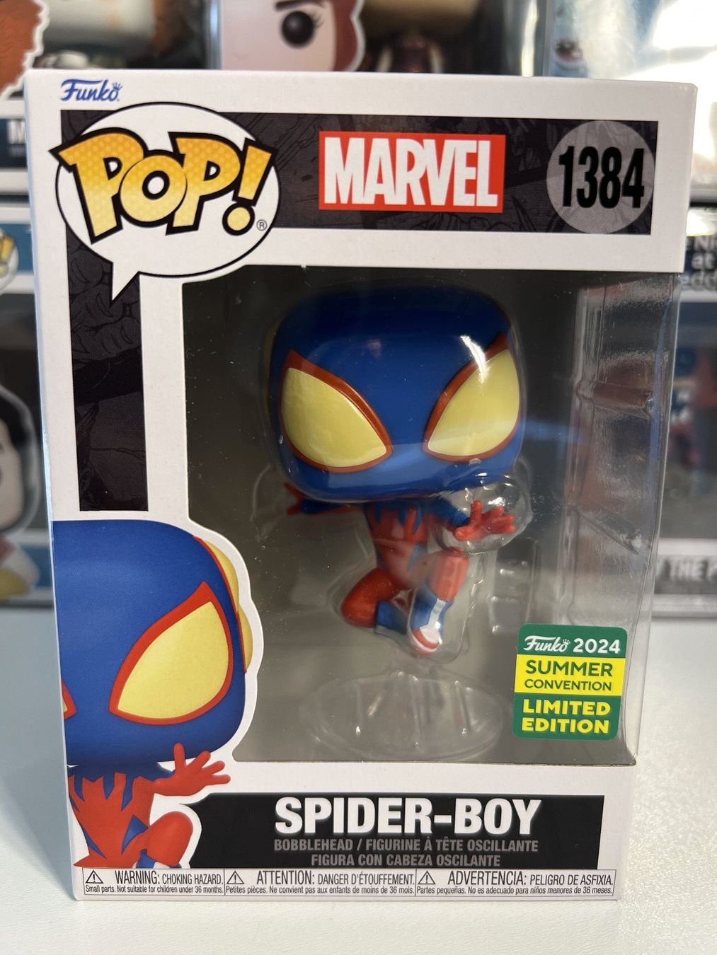 Funko Statuette: Funko POP! Marvel Spider-Man Spider-Boy Edition Limitée – Nuovo e nell'imballaggio originale da Le Mouret venduto da perfectbijou