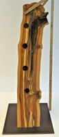 Flaschenhalter Unikat Holz mit Metall Ständer