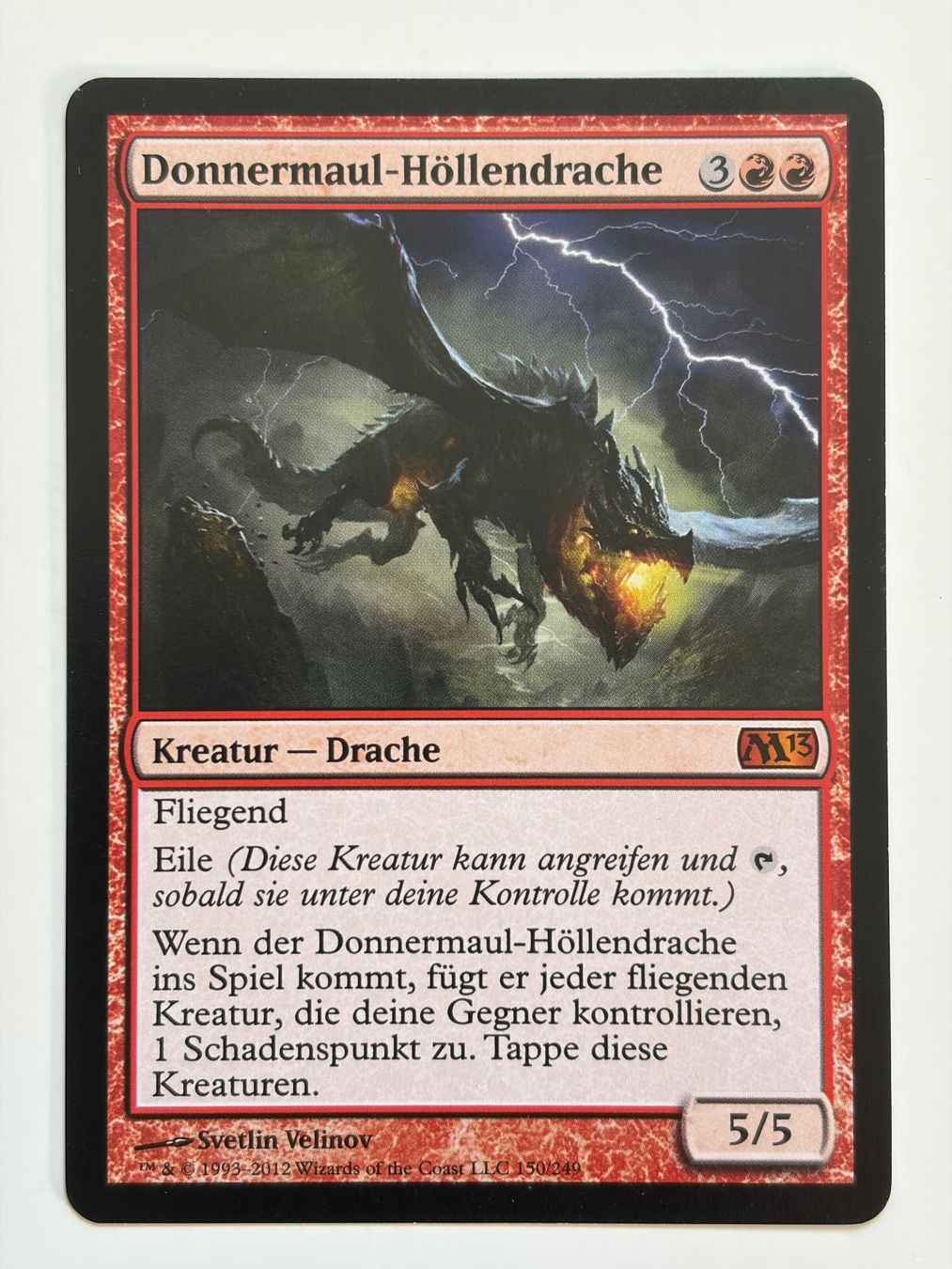 Magic The Gathering Cartes à collectionner: Donnermaul-Höllendrache - M13 – D'occasion à Bonstetten par ddiederichs