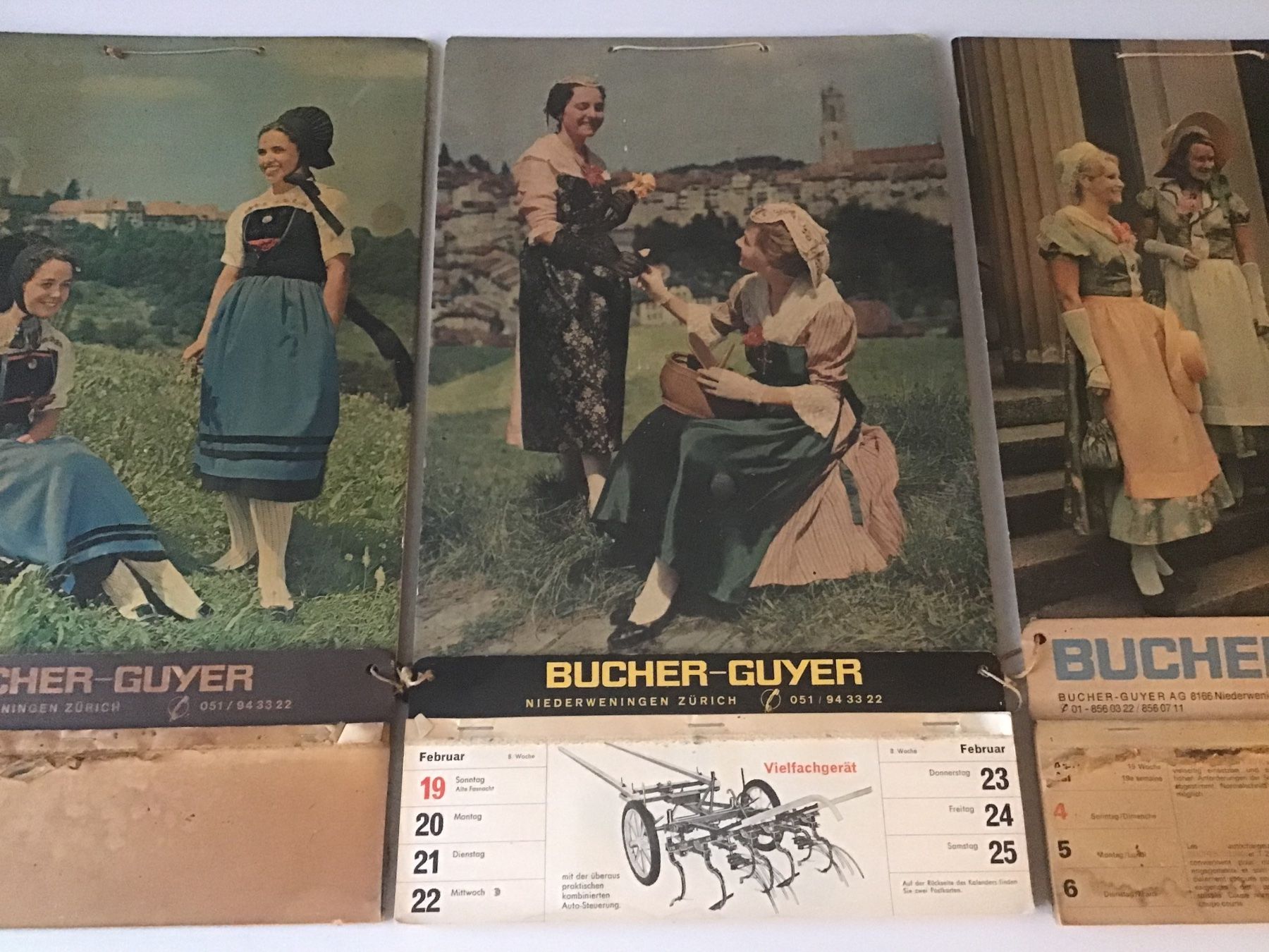 Kalender: Bucher-Guyer Aebi Rapid Kalender Werbung Vintage Traktor – Gebraucht aus Lichtensteig von Babeli 2