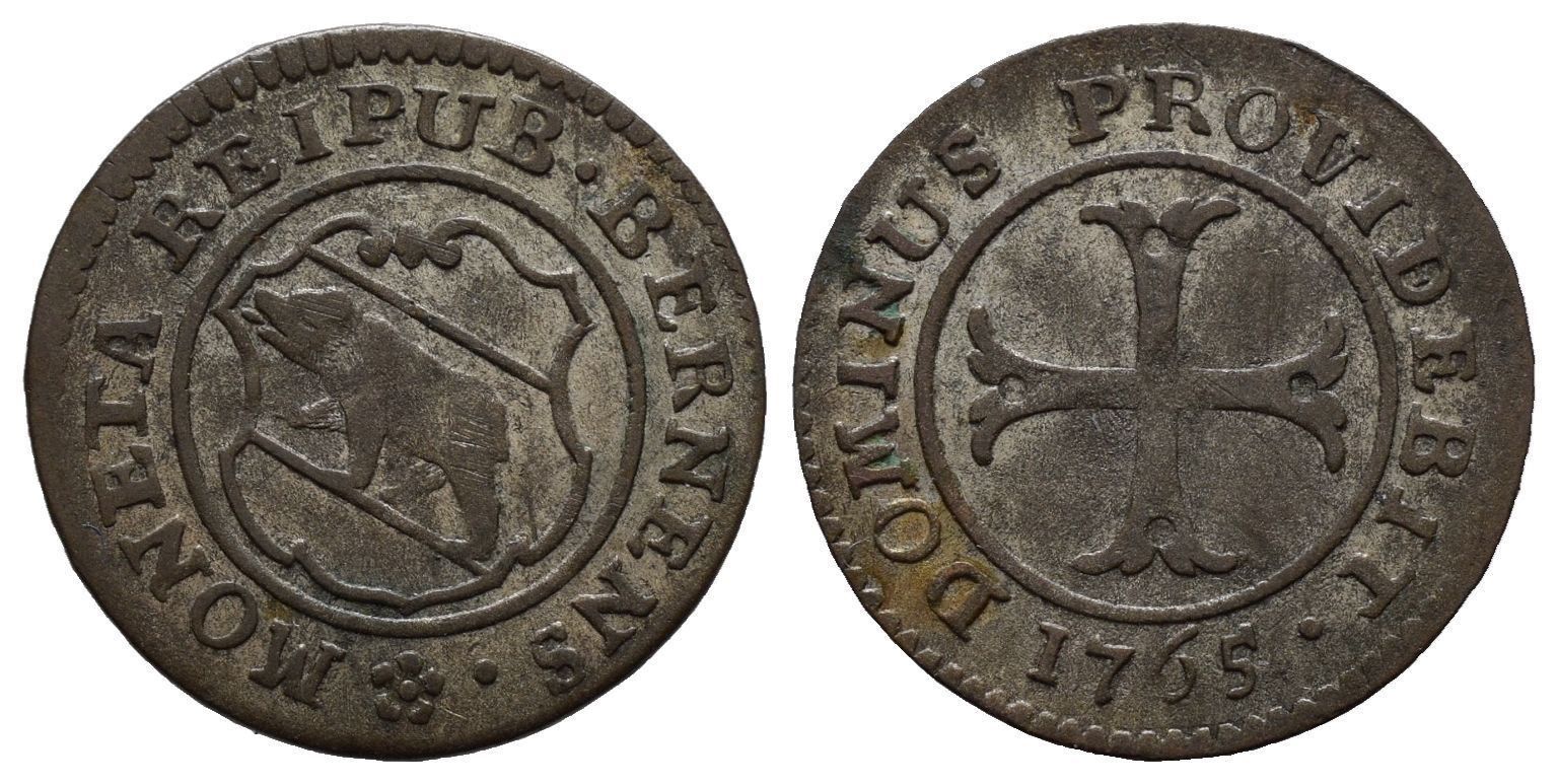 Tutti le monete: Bern Kreuzer 1765  /224 – Usato da Trimbach venduto da Solothurn1