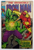 IRON MAN #9 🔑VS. THE HULK ANDROID MARVEL 1969