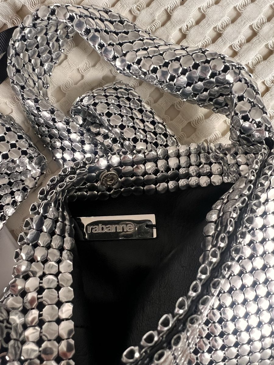 Borse da donna: Rabanne Mini Pixel Tasche silber – Nuovo e nell'imballaggio originale da Bachenbülach venduto da narapopo 2