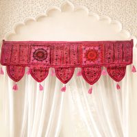 Patchwork Türbehang Thorang 100cm Toran Indien  Pink