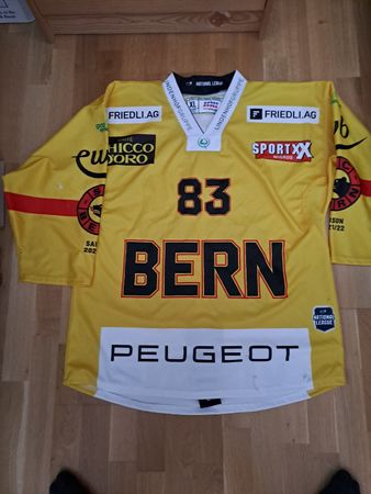 SC Bern matchworn  Eishockey Trikot, Peugeot, XL