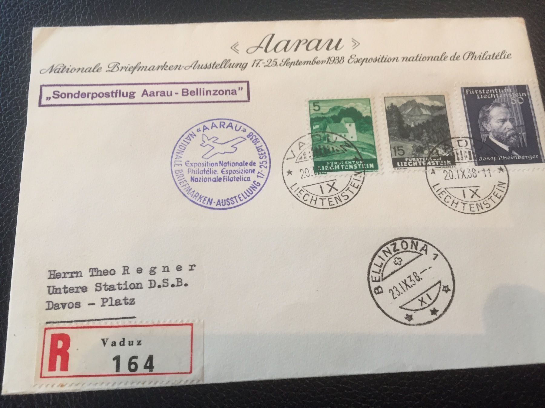 Tutti i francobolli: Umschlag Nationale Briefmarkenausstell. – Usato da Rebstein venduto da Soapyy13