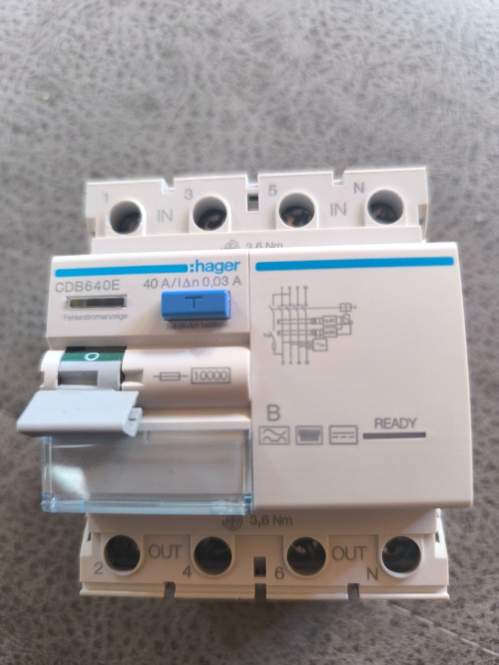 Interruttori: Hager FI CDB 640E 40A 30mA Typ B – Nuovo (secondo la descrizione) da Bronschhofen venduto da Adagio_1