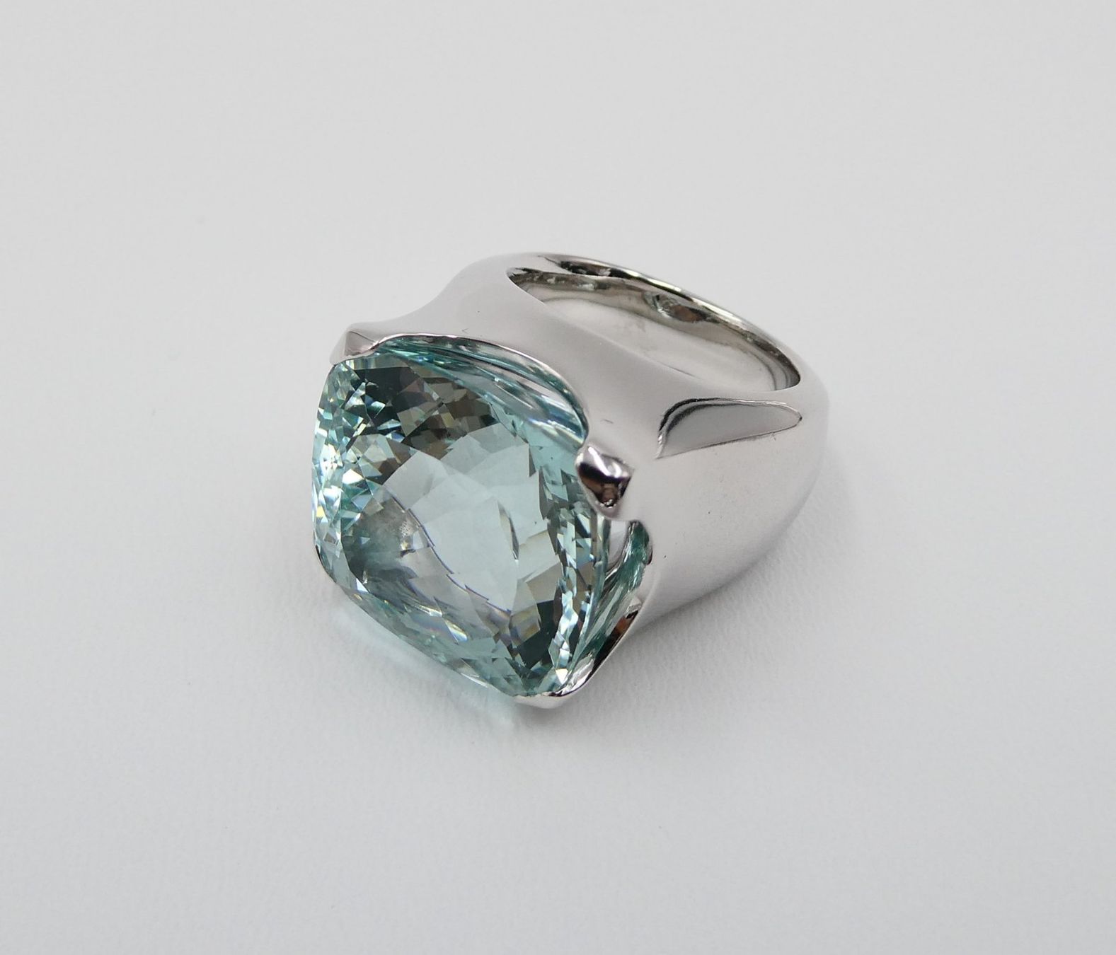 Anelli: AQUAMARIN RING IN 585 WEISSGOLD – Usato da Luzern venduto da EdiGem 8