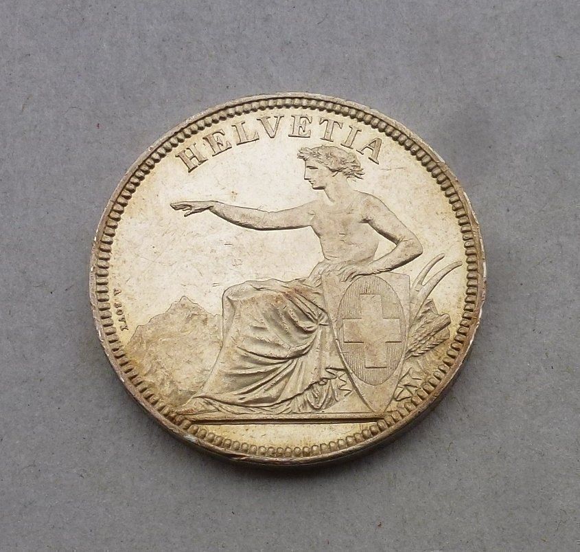 Alle Münzen: Top ++ 5.- Franken 1855, SF Solothurn – Gebraucht aus Walkringen von Casablanca777 1