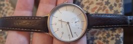 Montre Skagen cuir brun fond blanc occasion