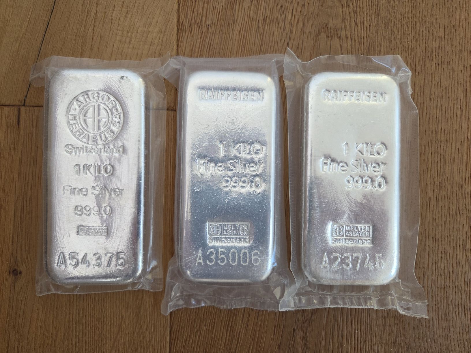 Metalli preziosi: 3x 1KG Silber – Nuovo (secondo la descrizione) da Lostorf venduto da squirrel22