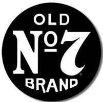 Blechschild rund-OLD NO 7 BRAND