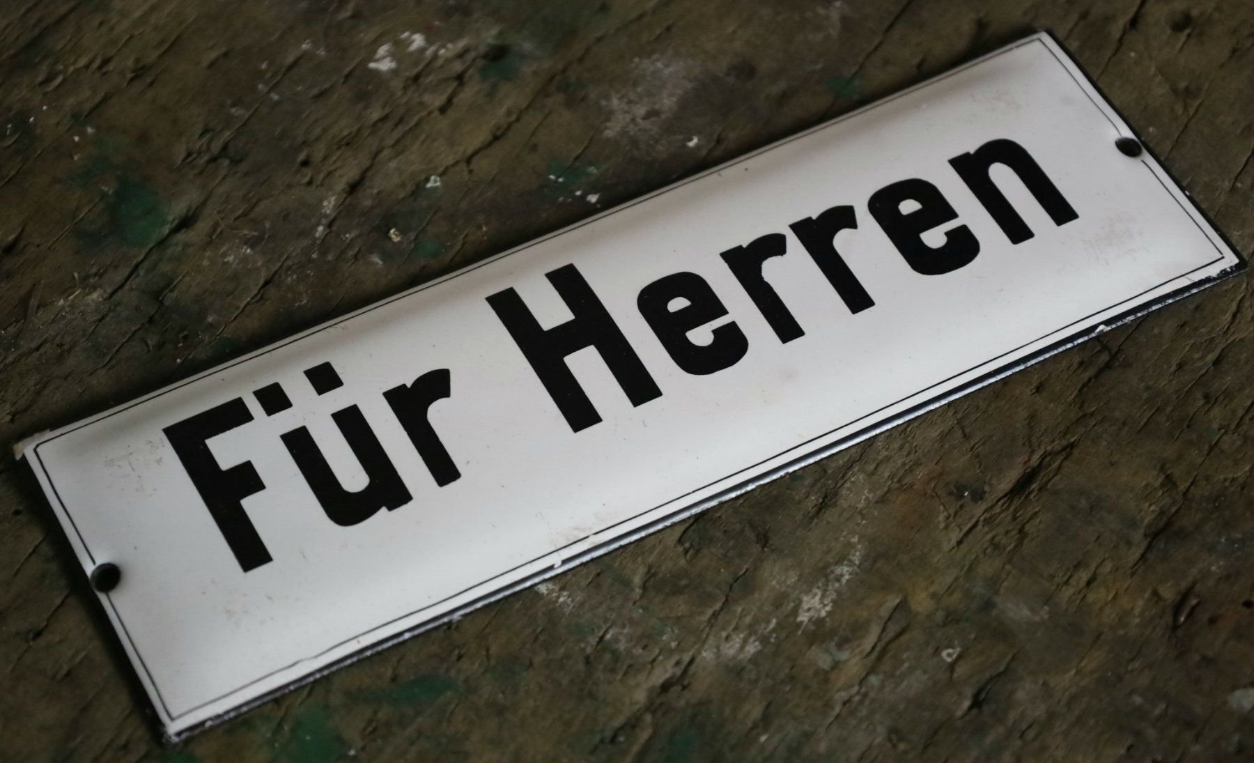 Insegne: Emailschild "Für Herren" – Usato da Birrwil venduto da brandschatz_birrwil