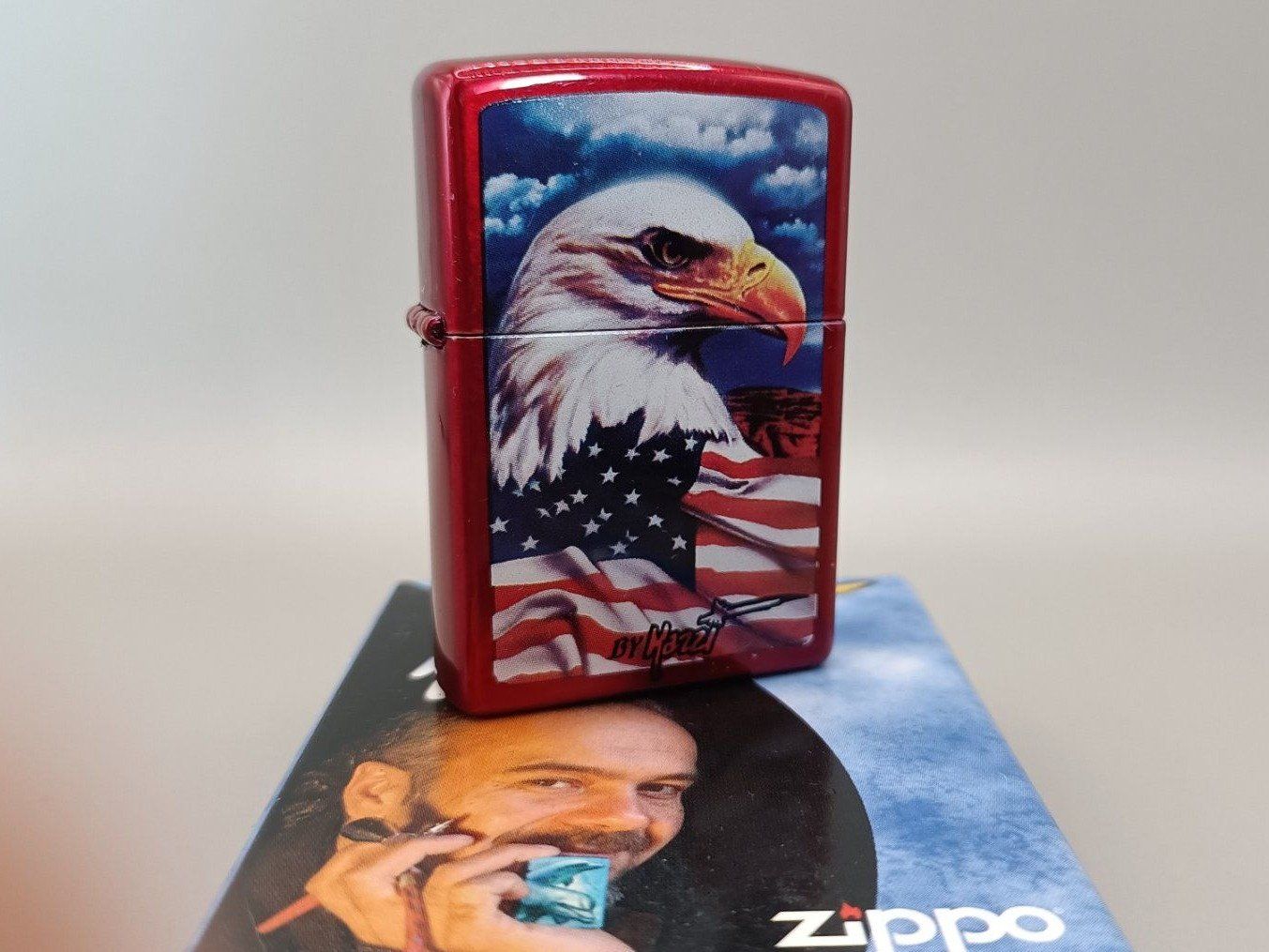 Zippo Accendini: Zippo Mazzi Eagle red box NEW – Nuovo e nell'imballaggio originale da Pampigny venduto da Calypso06 4