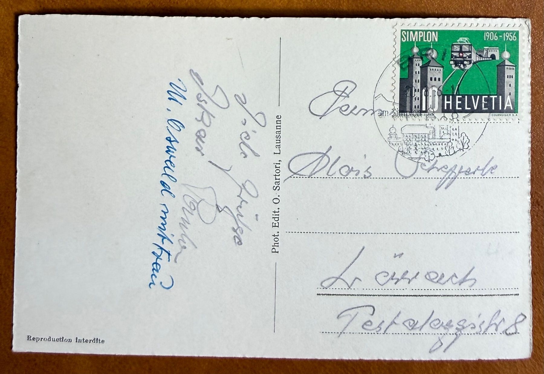 Cartes postales: Brig - Panorama 1956 – D'occasion à Lutry par Ediego 1