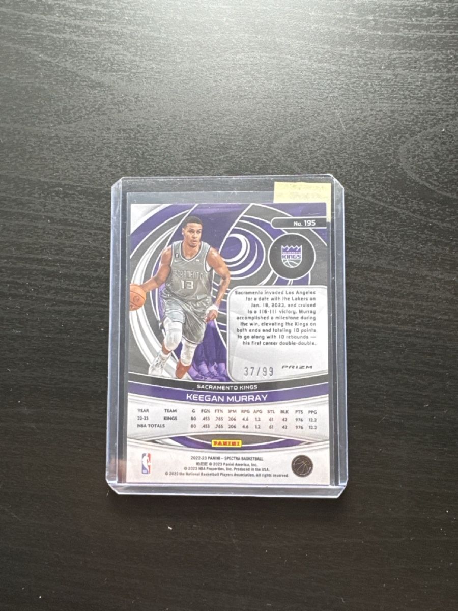 Nba Sammelbilder & Trading cards: Keegan Murray /99 – Gebraucht aus Dulliken von alpi.cards 1