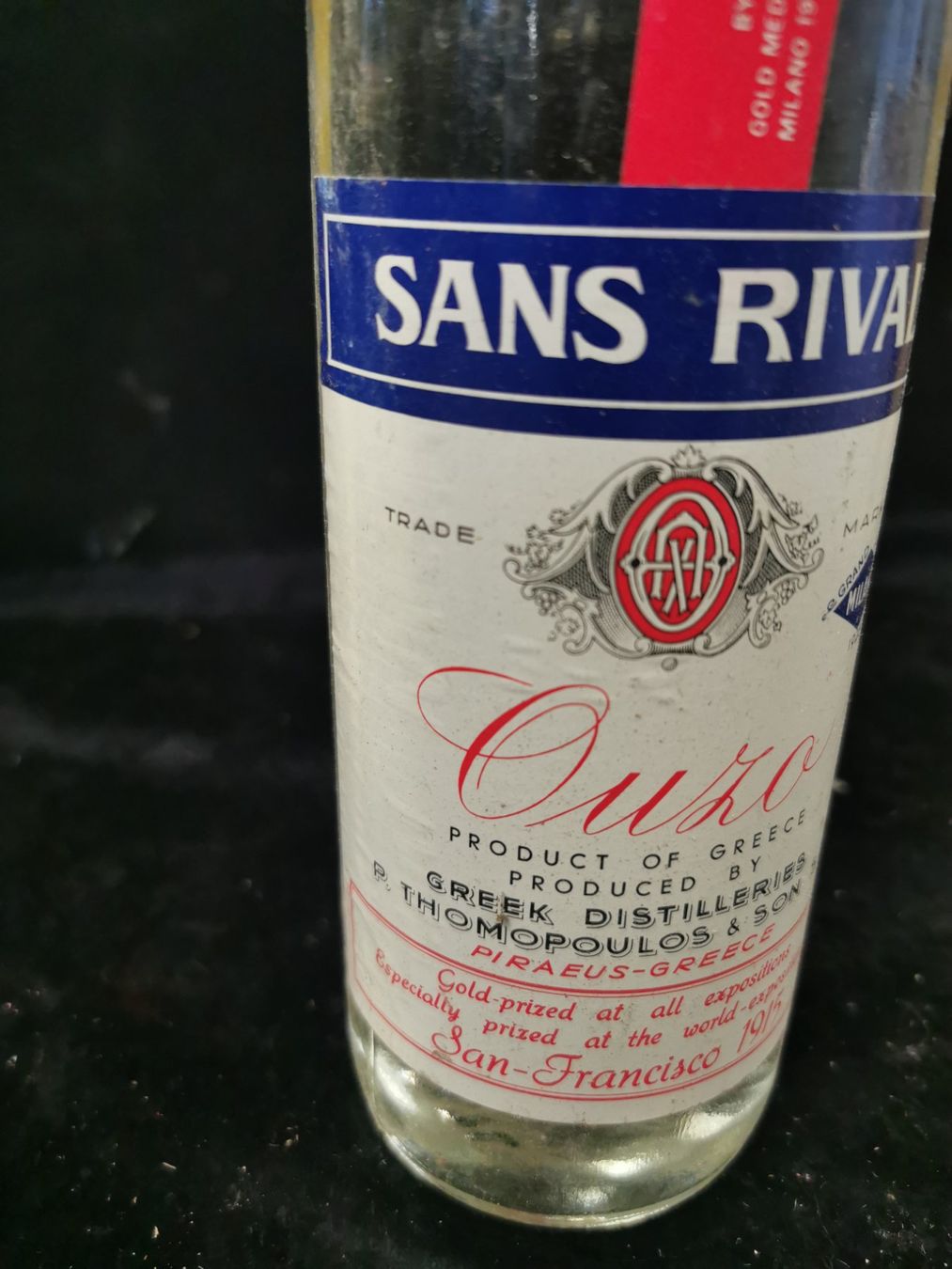 Bevande alcoliche: ANCIENNE BOUTEILLE OUZO SANS RIVAL – Nuovo (secondo la descrizione) da Genève venduto da Leboucheoreilles 1