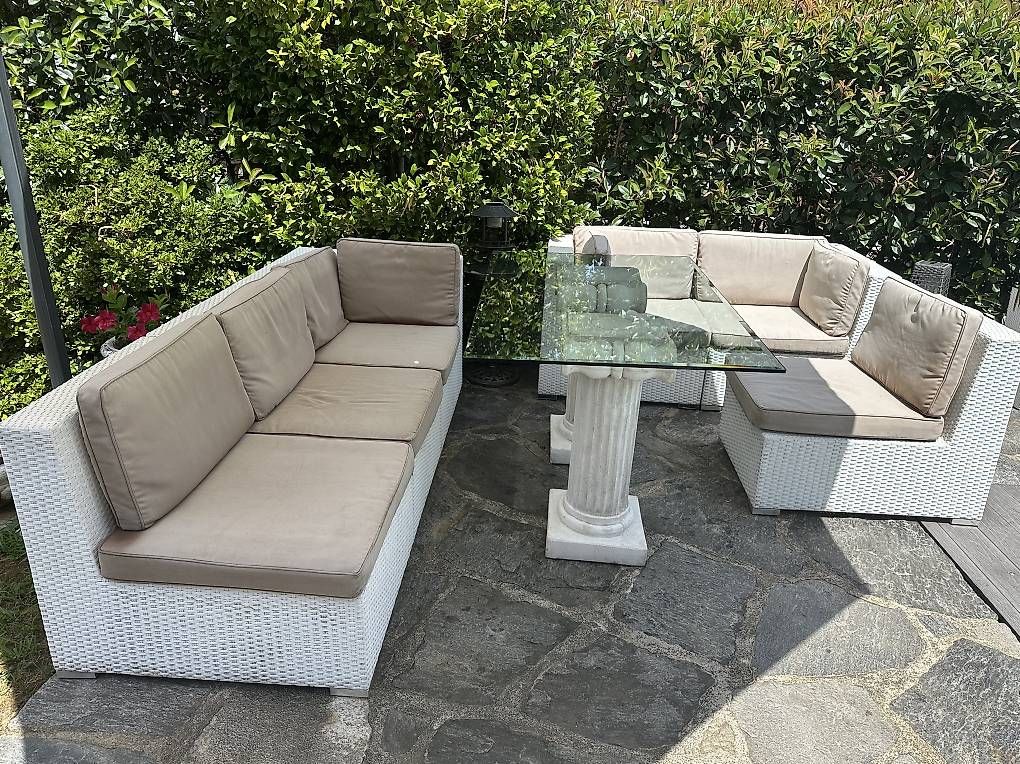 Sofas: Divano componibile rattan bianco – Gebraucht aus Astano von WGosteli 3