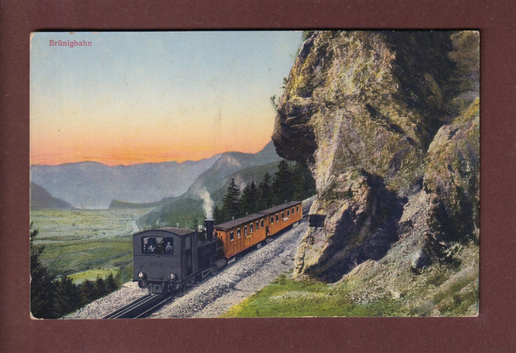 Cartoline postali: BRÜNIGBAHN – Usato da Pully venduto da nicecards