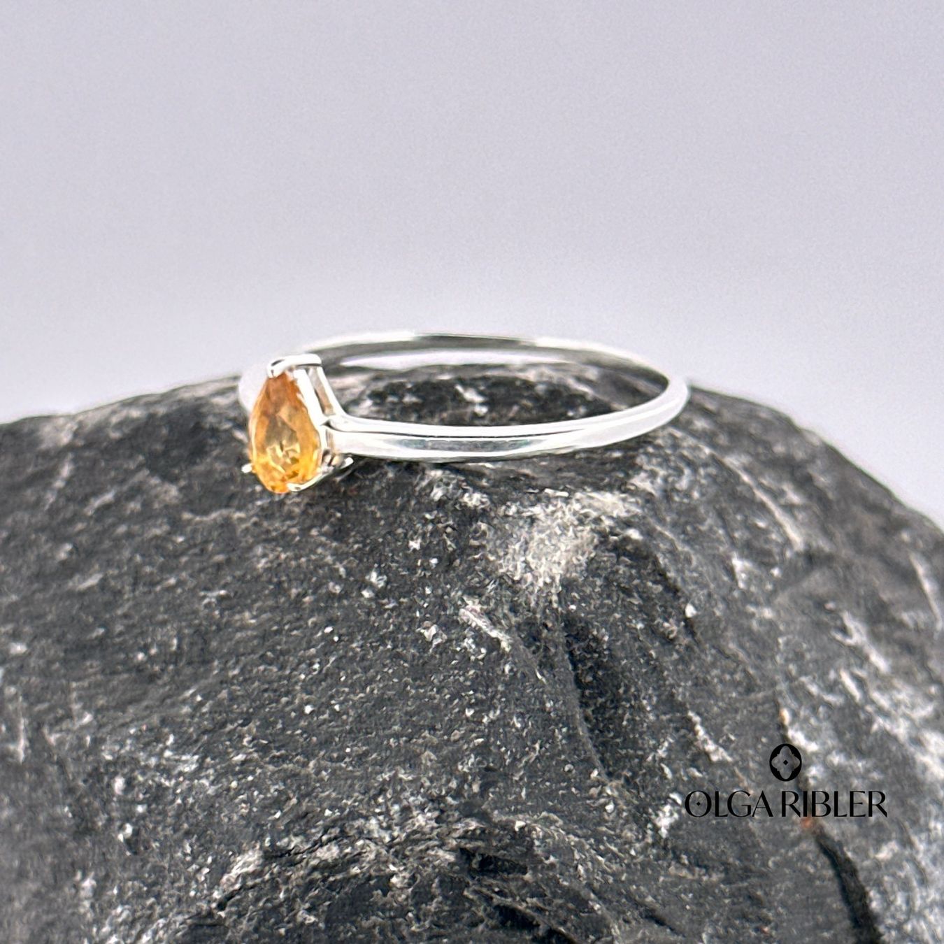 Olga Ribler Anelli: Ring 925 Sterling Silber mit Citrin Grösse 62 – Nuovo (secondo la descrizione) da Luzern venduto da Schmuckoutlet 5