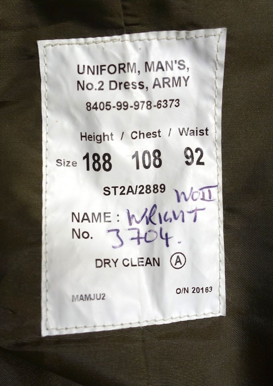 Uniformi: Uniform Jacke WO1 Richard Wright  Coldstream Guards – Usato da Kappelen venduto da Marmoe 7