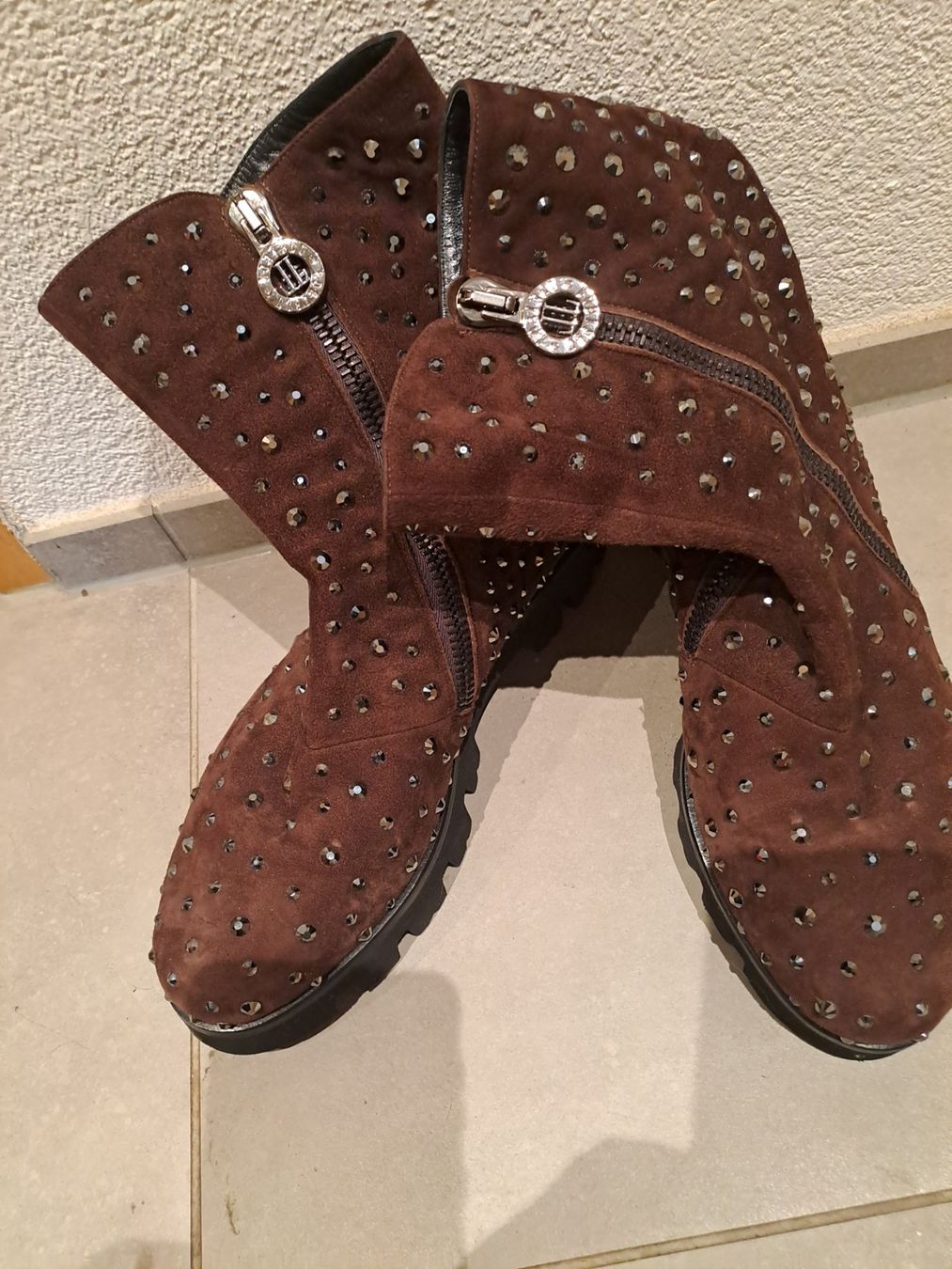 Scarpe da donna: Loriblu Wildleder-Glam Stiefel Gr.40 – Usato da Emdthal venduto da kasira 1