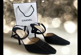 Chanel Travel Line Slingback - Pumps Sandalen Gr. 37 1/2