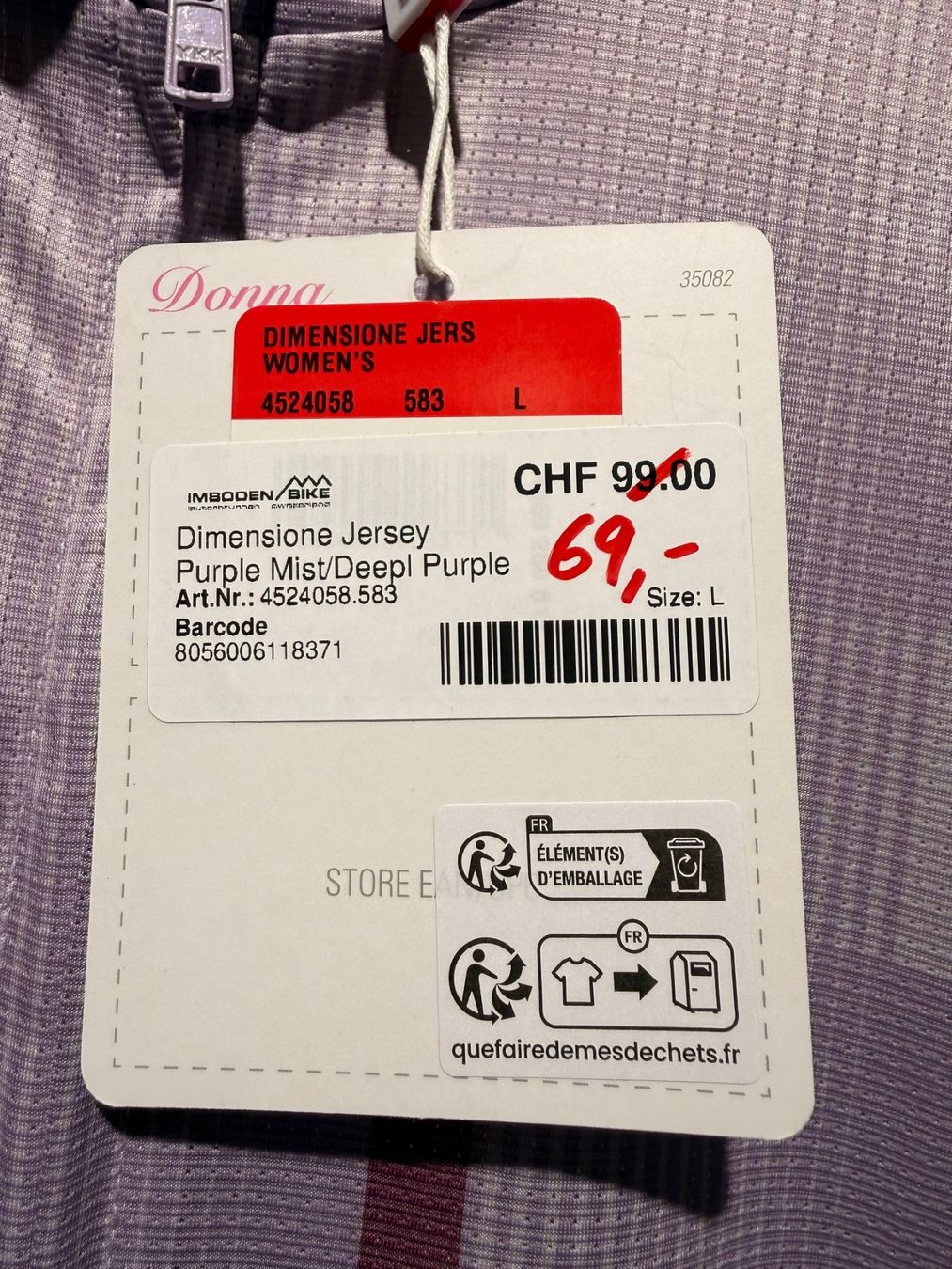 Castelli Leibchen & Hosen: Castelli Dimensione Jersey W Gr.L – Neu (gemäss Beschreibung) aus Lauterbrunnen von Imboden-Bike 3