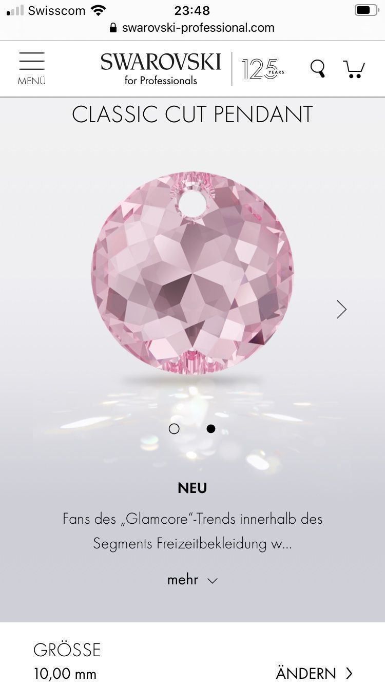 Catenine: Silber Kette mit SWAROVSKI Kristall NEU – Nuovo (secondo la descrizione) da Winkel venduto da Luxtime 2