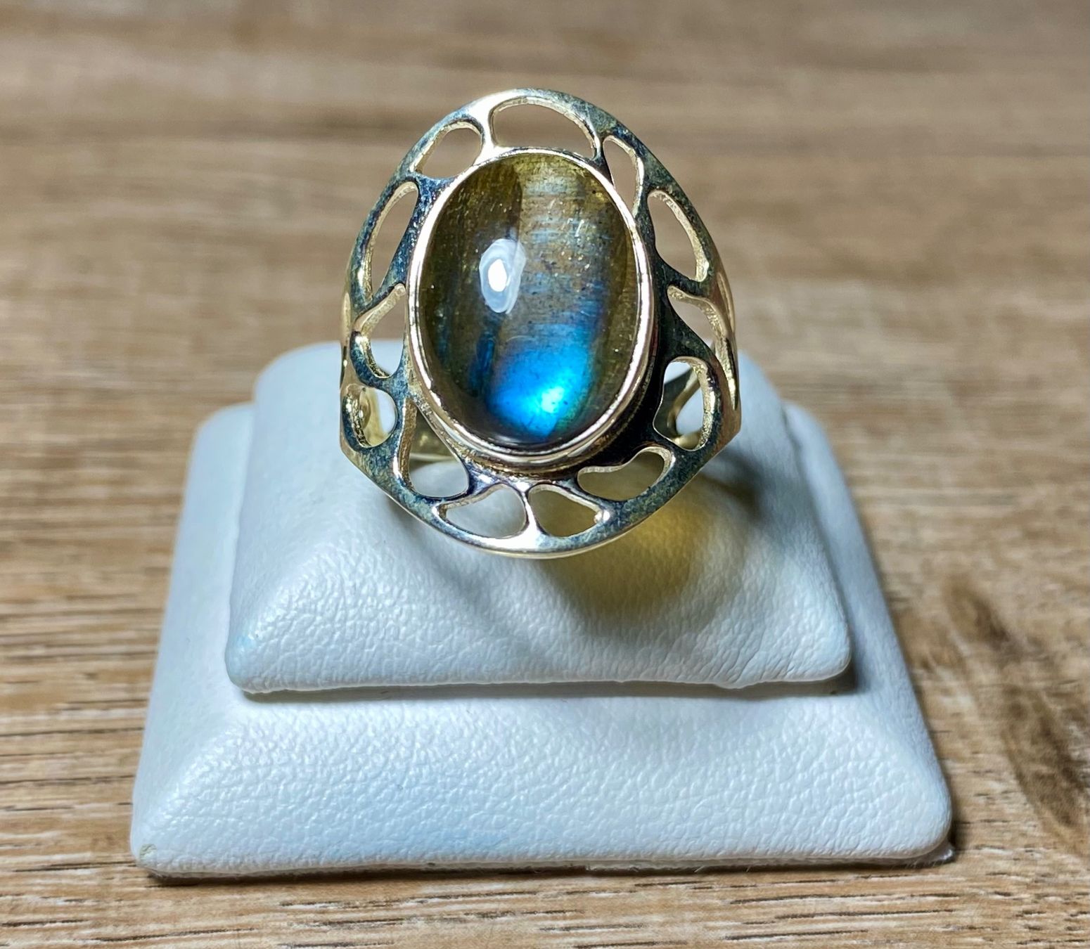 Ringe: Moderner Silber Ring mit natürlichem Labradorit – Neu und originalverpackt aus Laax von Kiki_Kingdom3 5