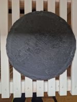 Dekorative Schieferplatte, Servierplatte, Ø ca 29cm