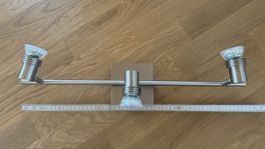 Deckenlampe 3-flammig Edelstahl neuwertig