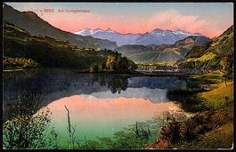 1919_AK - Abendstimmung am Lungernsee