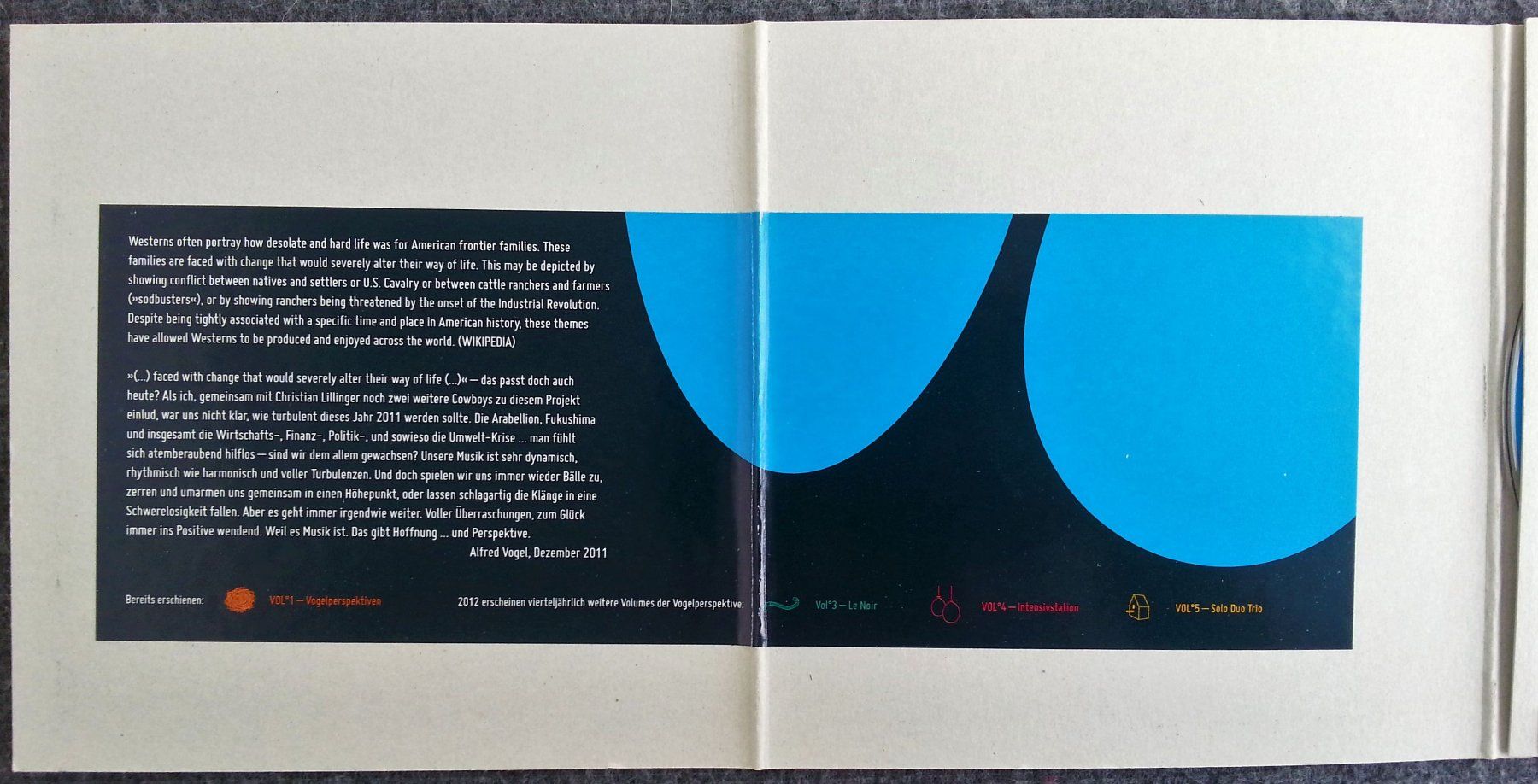 CD: CD VOGELPERSPEKTIVE VOL. 2 / Jazz Alfred Vogel 2012 – Usato da Oberriet SG venduto da Manick 1