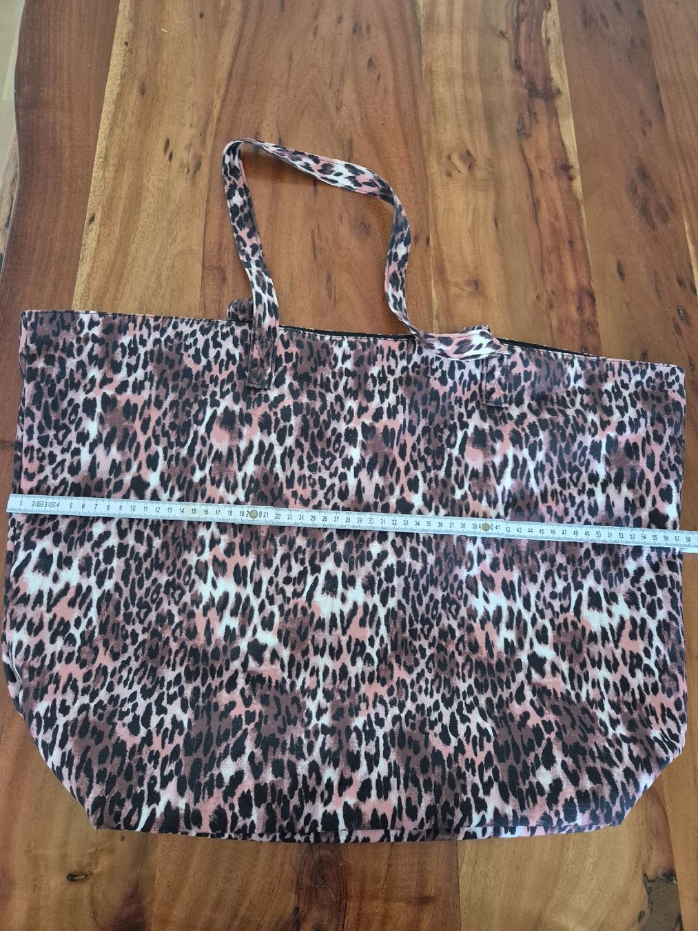 Hunkemöller Borse da donna: Hunkemöller Leopard Muster Strandtasche, rosa – Usato da Kollbrunn venduto da mela_nie 3
