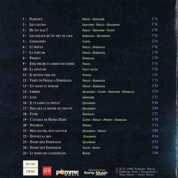 CD: set 2CD's + booklet - Notre Dame de Paris – Usato da Unterbch venduto da uqliv 7