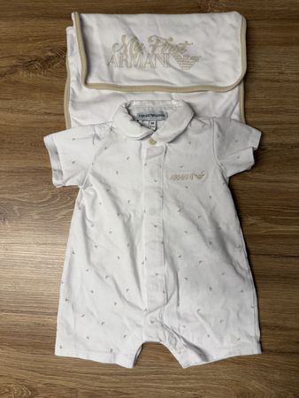 Baby Armani Sommer Set Gr. 56 mit Beutel, Top Zustand!