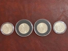 11x 5 Franken Silbermünzen