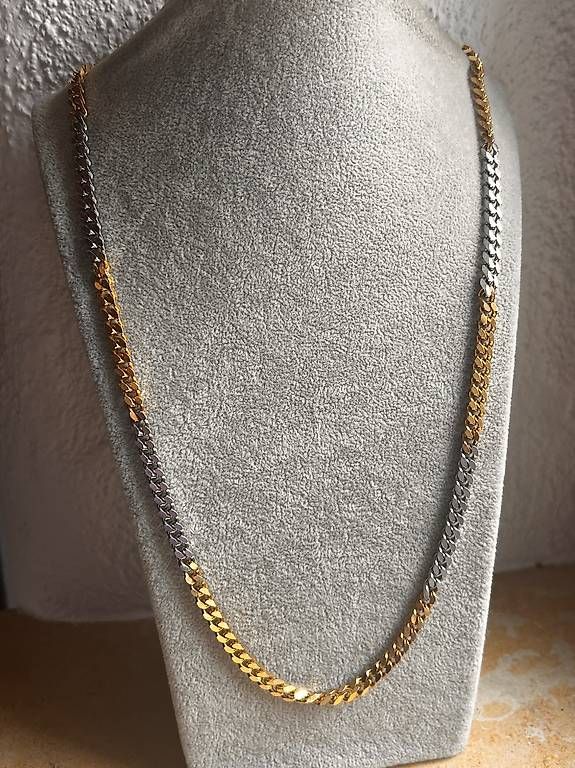 Catenine: Vintage Panzerkette gold/silber – Usato da Basel venduto da bellespirit