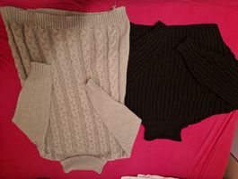Warme Strick-Pulli, Rollkragen, Gr. M, Top Zustand