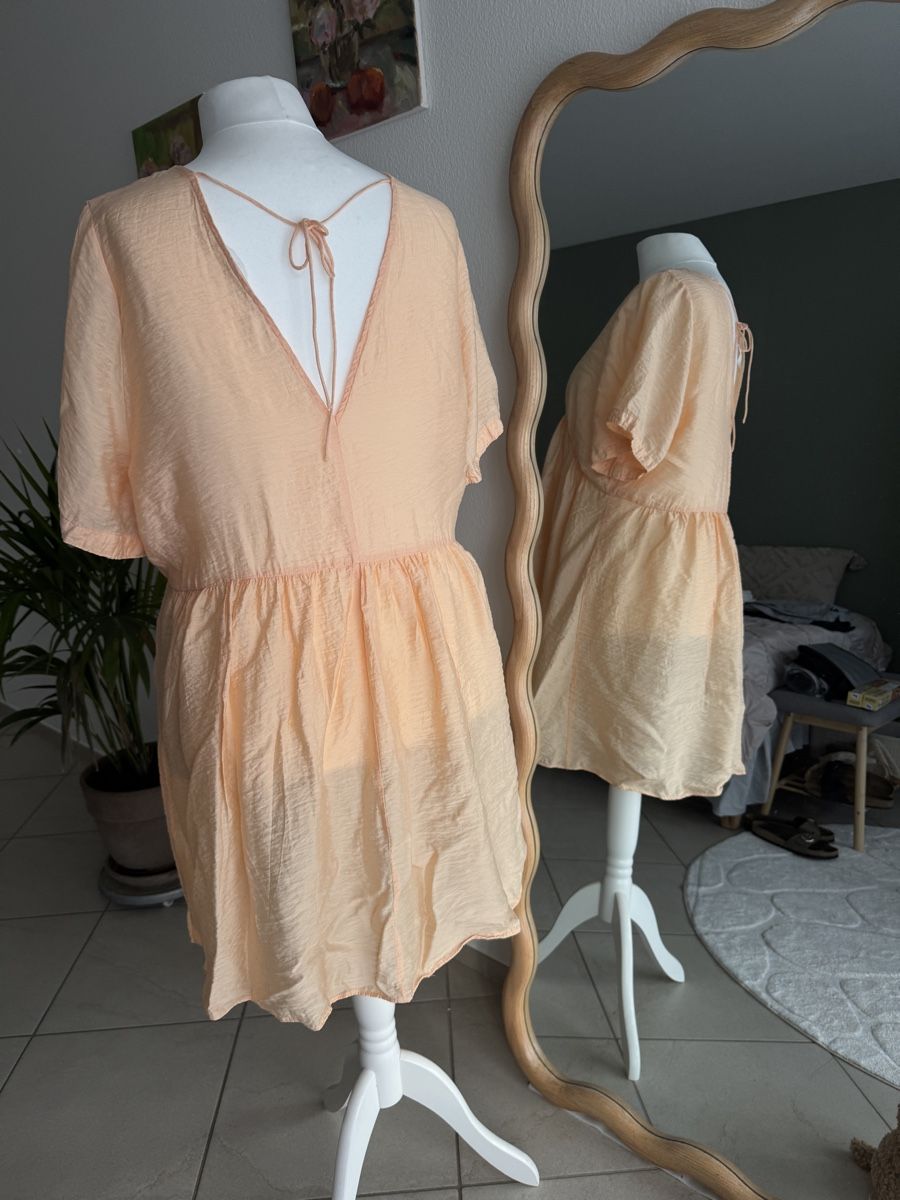 H&M Kleider: Luftiges Sommerkleid / Tunika orange – Gebraucht aus Muttenz von einfach-schoen 2