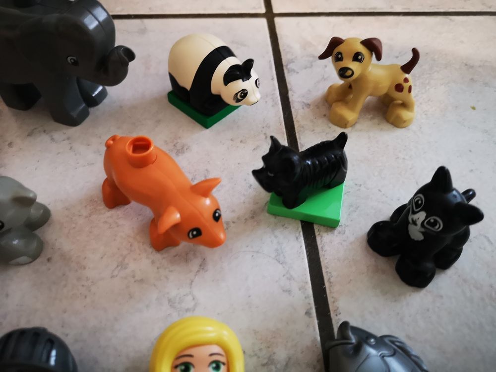 Duplo Jouets: (F15)  18 x Lego Duplo Figuren, Tiere pandabär, Elefant,Hund – D'occasion à Sevelen par gsandax 2