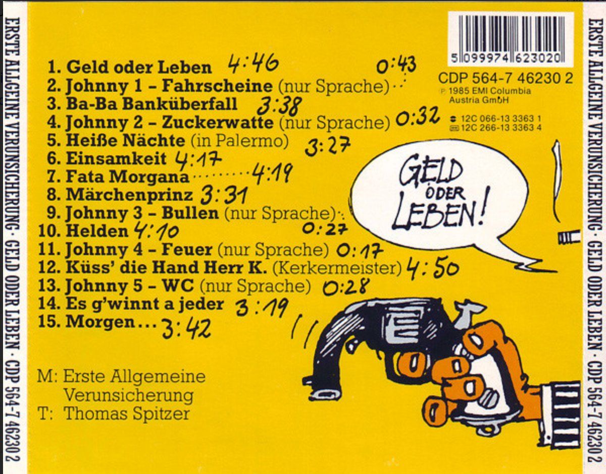 CD: Erste Allgemeine Verunsicherung (EAV) – Geld Oder Leben! – Usato da Brunnen venduto da Barfly5 1