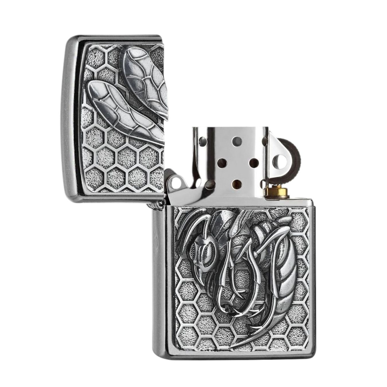 Zippo Accendini: ZIPPO Wespe Emblem Feuerzeug 2007807 – Nuovo e nell'imballaggio originale da Ennenda venduto da Benzinflamme 1