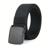 Gürtel Nylon schwarz 125 cm – robust & grössenverstellbar